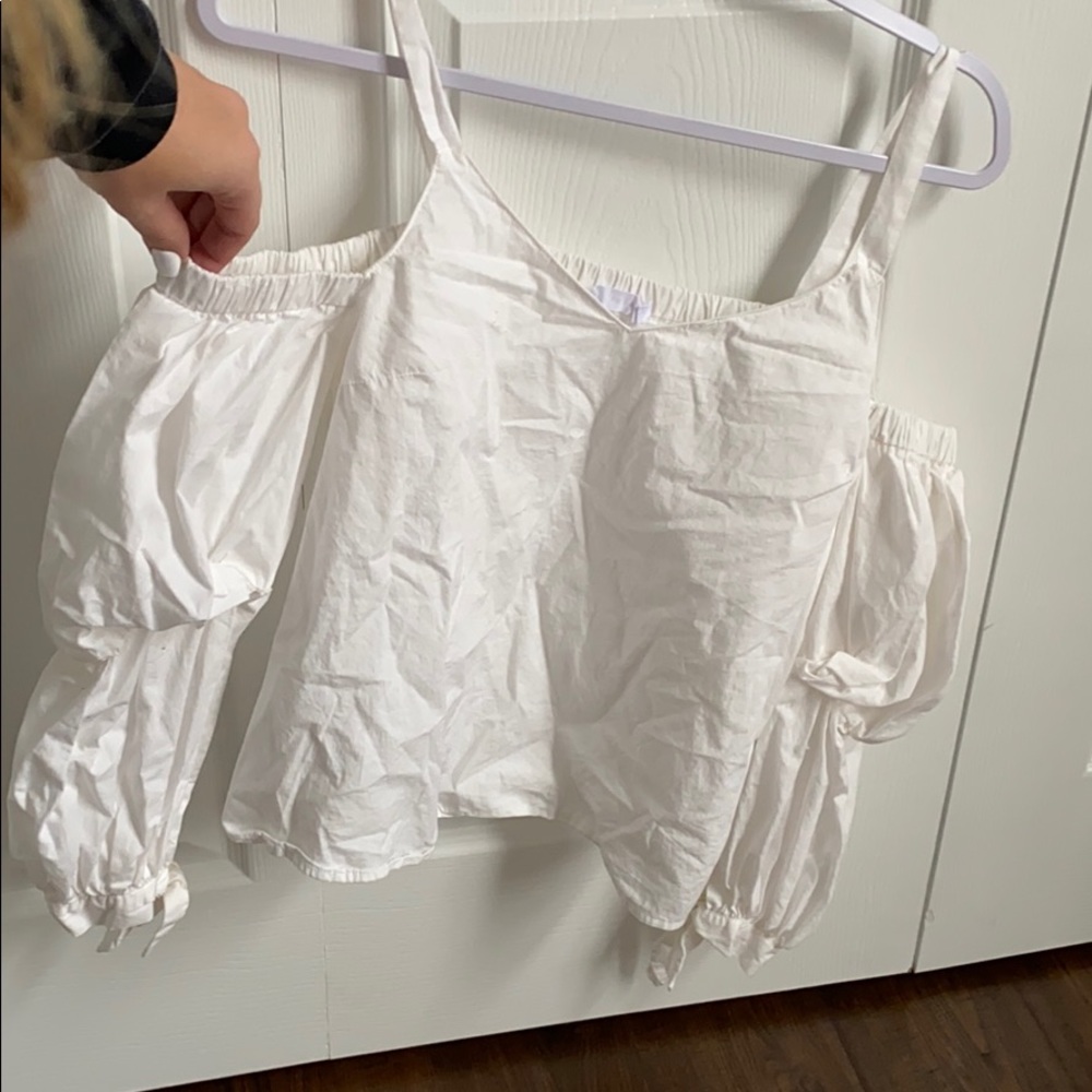 White Off the Shoulder Top